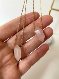 Rose Quartz 14kt Gold Filled Necklace. Delicate Rose Quartz - Etsy Rose Quartz Necklace In Rose Gold For Gift, Rose Gold Necklace With Rose Quartz As A Gift, Rose Gold Rose Quartz Necklace Gift, Feminine Rose Gold Rose Quartz Necklaces, Dainty Rose Gold Pendant Crystal Necklaces, Minimalist Rose Quartz Jewelry As Gift, Minimalist Rose Quartz Jewelry For Gifts, Minimalist Rose Quartz Jewelry Gift, Pink Gold Rose Quartz Jewelry For Gift