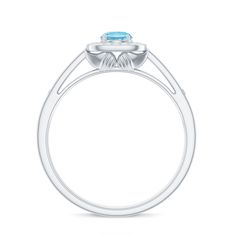 Product Details Adorn yourself on your special day with this beautiful Halo Promise Ring adorned with sparkling Round Shape Aquamarine in the center in a prong setting with Round Diamond in a halo and Side Stones. Gold Metal build makes this Aquamarine Promise Ring a charming choice for the big occasion. Product Information SKU SHP-RINGS0821195041 Width 8 mm Height 5 mm Weight 2.58 gm (Approximate) AQUAMARINE INFORMATION No.of Stones 1 Pieces Total Weight 0.25 Carat (Approximate) Dimension(appro Aquamarine Gemstone Diamond Ring In Round Cut, Round Aquamarine Gemstone Jewelry, Luxury Round Aquamarine Jewelry, Round Aquamarine Gemstones As Gifts, Fine Jewelry Aquamarine Gemstones, Round Shape, Signature Jewelry, 18k Yellow Gold Ring, Timeless Jewelry, Conflict Free Diamonds