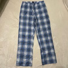 Gap Cotton Pj Pants Size Small. Made Of 100% Cotton. Brand New, Never Worn. Colors Are Light Blue, Dark Blue And White Plaid Blue Plaid Pajama Pants, Sewing Pajama Pants, Blue Pajama Pants, Dark Blue Plaid, Plaid Pajama Pants, Plaid Pajamas, Lazy Outfits, Flannel Pajamas, Pj Pants