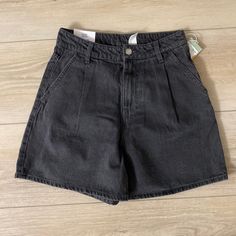 Nwt H&M High Waisted Jeans Shorts. Size 4. Never Worn. Button With Zipper Closure. Selling Bc Too Small For Me. Color Black Denim. Casual Black Shorts With Button Closure, Trendy Black Bottoms From H&m, Trendy Black Bottoms By H&m, Black High Rise Shorts With Button Closure, Summer Black Jean Shorts With Button Closure, Black Jean Shorts With Button Closure For Summer, Trendy Black H&m Bottoms, Summer Black Bottoms With Button Closure, H&m High Waist Cotton Jean Shorts