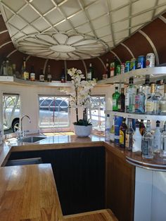 a kitchen filled with lots of counter top space