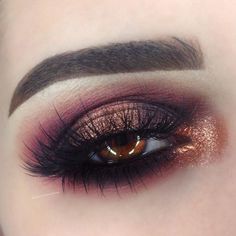 makeup. copper eyeshadow. lashes. brown eyes. #mac Maquillaje Smokey Eyes, Beauty Make-up, Makeup Looks For Brown Eyes, Fall Makeup, Lip Art, Makeup Goals, Eye Make, Love Makeup, Eyeshadow Looks