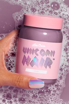 DetailsShort & Sweet: This semi - permanent hair dye will give your locks a wash of vegan, cruelty - free color. OK. I'm Listening...Lime Crime's ultra - conditioning Unicorn Hair Tints have a soft watercolor effect that transforms hair into a rainbow of magical shades while leaving strands silky smooth and smelling sweet. This DIY - friendly, damage - free color works gently, washes out gradually, and fades gracefully. Works best with pre - bleached platinum to pale blonde hair. How to UseY Homemade Body Wraps, Pale Blonde Hair, Fantasy Hair Color, Unicorn Hair Color, Semi Permanent Hair Dye, Hair Tint, Pale Blonde, Semi Permanent Hair Color