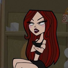 Cartoon Girl, A Cartoon, Red Hair, A Woman, Red, Hair