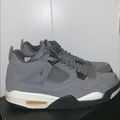 Flaws In Pictures , 2004 Shoes Jordans Grey, Jordan 4 Gray, Gray Jordan Shoes For Streetwear, Jordan 4 Retro Cool Grey, Gray Low-top Air Jordan 4 For Sports, Luxury Gray Low-top Air Jordan 4, Groomsmen Shoes, Grey Jordans, Jordan Retro 4