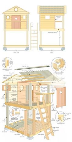 the plans for a small wooden house