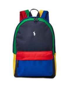 Polo Ralph Lauren Polo Kids Colorblocked Backpack Polo Bag, Boys Backpack, Preschool Backpack, Backpack Design, Kids Bag, Polo Ralph Lauren Kids, Ralph Lauren Bags, Baby Boy Accessories, Colorful Backpacks