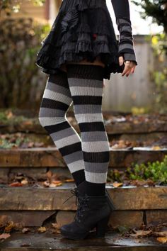 Shadow Stripes Thigh High Socks | Sock Dreams Shelby Aesthetic, Regular Outfits, Striped Thigh High Socks, Kilt Socks, Shifting Outfits, Thigh High Sock, Socks Outfit, Tall Socks, Plus Size Tights