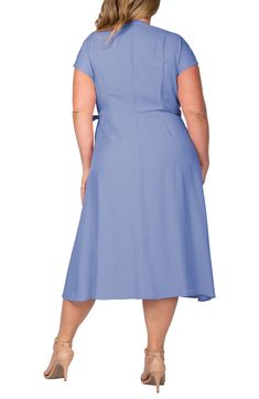 Dainty sleeves complement the pretty wrap silhouette of a party-ready midi dress you're sure to love. 45" length Surplice V-neck Short sleeves 65% Tencel® lyocell, 34% polyester Tencel lyocell is a sustainably produced fiber made with closed-loop processing Machine wash, tumble dry Imported This product meets Nordstrom Sustainably Sourced Materials criteria: contains at least 50% sustainably sourced materials Ruffle Wrap Dress, Indigo Colour, Midi Wrap Dress, Mauve Dress, Wrap Midi Dress, Dress Dusty, Black Wrap Dress, Black Midi Dress, Nordstrom Dresses