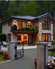 2 Storey House Design, 2 Storey House, Unique House Design, Amazing Buildings, Unique Houses, Cute Embroidery, Beautiful House, Beautiful Homes, Daisy