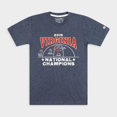 Coach Tony Bennett led the 2018-2019 UVA men's basketball team all the way to the Final Dance, where they sealed the deal with an 85-77 victory over Texas Tech. It was an incredibly exciting season that ended with three exciting games- each of which we've commemorated on this "2019 Champions" tee. Products are mocked up on a size S. Graphics may appear smaller on larger sizes. Collegiate Basketball T-shirt With Team Logo, Tee Design Inspiration, Tees Design, Tony Bennett, Texas Tech, Basketball Team, Graphic Tee Design, Basketball Teams, Work Ideas