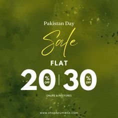 Get Flat 20% OFF on New Arrivals! Pakistan Day Sale is now live.  Available in-stores & online: https://shopbrumano.com/  #brumano #mensbrand #menstyle #PakistanSale #flatsale Azadi Sale, White Satin Shirt, Black Casual Shirt, Pakistan Day, Mens Clothing Store, Online Mens Clothing, Flats For Sale, Mens Spring, Check Shirt