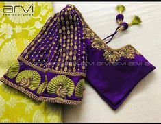 Here Are The Latest Designs For Bridal Blouses With Maggam Work. The Maggam Work With Kundan, Thread And Spring Can Be Customised Along With The Cloth Color You Want To Choose. Having These Kind Of Maggam Work Blouses Is Very Trendy For Traditional Gatherings And Poojas.  This Enhances The Beauty Of Any Saree When This Is Teamed Up With Different Kind Of Maggam Designs. The Combination Of Aari And Zardosi Works Make This Maggam Designs Look Very Elegant And Beautiful. We Customize The Blouse As Arvi The Couturier, Work Blouse Designs Latest, Work Blouse Designs, Patch Work Blouse Designs, Blouse Designs Catalogue, Maggam Work Designs, Wedding Saree Blouse Designs, Cutwork Blouse Designs, Wedding Blouse Designs