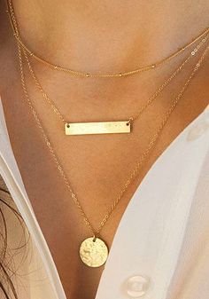 Keep it simple, keep it chic. This delicate triple-layered necklace, featuring a matte rectangle pendant and a circle chain pendant, is a gr... Bohol, Teen Girls, Fall Outfit, Chain Pendants, Affordable Fashion, Fashion Clothes, Jewelry Inspiration