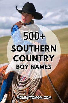 Searching for the perfect Southern country boy name? Discover our list of 500+ classic, rugged, and strong names inspired by Southern charm and cowboy culture. Click through for the full list on Mommy to Mom! Southern Boy Names, Country Boy Names, Western Names, Cowboy Culture, Strong Names, Southern Boys