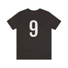 Brown T-Shirt 9 Numbered T Shirt with Number On Them for Numerological Black Tshirt Outfit Petrova Designs Black Short Sleeve Top With Number Print, Black Number Print Crew Neck T-shirt, Graphic Tee With Number Print And Short Sleeves, Short Sleeve Graphic Tee With Number Print, Black Crew Neck T-shirt With Number Print, Crew Neck Cotton T-shirt With Number Print, Cotton T-shirt With Number Print, Crew Neck, Cotton Crew Neck T-shirt With Number Print, Number Print Short Sleeve T-shirt For Streetwear