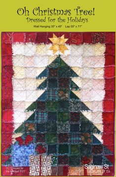 the christmas tree quilt pattern is featured in this book