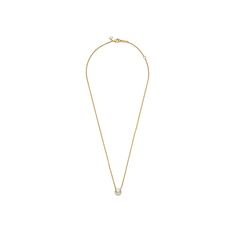 Classic meets contemporary in the 14k gold-plated Sparkling Round Halo Pendant Collier Necklace. The traditional halo setting has been given a fresh update with an off-centered stone setting to create a unique silhouette. The chain length is adjustable, making this a versatile finishing touch to your outfit..Set in 14k gold-plated unique metal blend.Approximate length- 17.7'.Add a pendant or charm or wear as a simple signature piece.Pandora Timeless collection.Imported Classic Gold Solitaire Necklace With Halo Setting, Gold Diamond Necklace With Halo Setting In 14k Gold, Gold Solitaire Necklace With Halo Setting, Gold Diamond Necklace With Halo, Classic Gold Necklace With Halo Setting, Gold Diamond Halo Necklace, Classic Gold Necklace With Halo Design, Classic Yellow Gold Necklace With Halo, Timeless Yellow Gold Necklace With Halo Setting