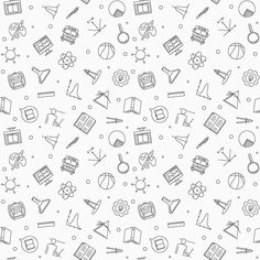 a white background with black and gray doodles on the theme of computer technology, including computers