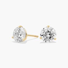 The gleaming diamonds in this setting are set with care inside a martini cut setting that accentuates the cut of a diamond. Round Diamond Earrings, Blue Nile, Round Brilliant, Martini, Lab Grown, Lab Grown Diamonds, Round Diamonds, Diamond Earrings, Lab