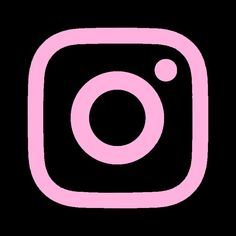 a pink and black instagram icon