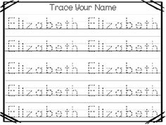 trace your name worksheet for children to practice handwriting and writing with the letter h