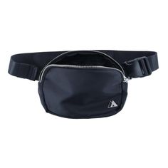 This waist pack is the perfect travel companion. Its sleek exterior is perfectly subtle but very stylish. It contains an adjustable strap to wear around the waist or you can choose to wear it crossbody to fit the trend. Its zippered back pocket is perfectly hidden so you can keep your important items close by. Made of 100% Polyester Casual Belt Bag For Travel With Zipper, Trendy Travel Belt Bag With Zipper Closure, Black Belt Bag With Removable Pouch For Commuting, Solid Color Chest Bag With Zipper, Casual Black Chest Bag For Commuting, Urban Black Belt Bag For Travel, Belt Bag With Zipper Pocket For Everyday Use, Functional Black Belt Bag For Commuting, Sporty Everyday Belt Bag With Zipper Pocket