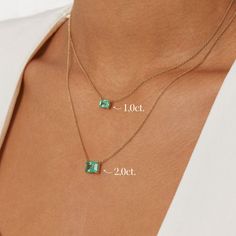 Our emerald necklace from the EDEN Collection, a symbol of the green paradise, a place of never-ending bliss and radiance of positive energy. Framed in 14k recycled solid gold is an emerald created by VEYNOU, in the stylish emerald cut of the same name. Emerald Chain, Emerald Pendant Necklace, Pebble Jewelry, Gold City, Emerald Necklace Pendant, Synthetic Diamond, Future Engagement Rings, The Eden, Casual Jewelry