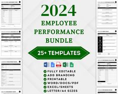 the employee performance bundle includes 25 + templates