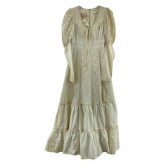 Gunne Sax Vintage 70s Cream Lace Victorian Prairie Maxi Dress Women’s Size 7 Good Vintage Condition, Stains & Discoloration - Brand: Gunne Sax - Color: Cream - Condition: Preowned - Category: Women Women's Clothing Dresses - Department: Women - Dress Length: Long - Material: Cotton Blend - Size: 7 - Size Type: Regular - Style: Maxi Sku: R76-Ixcno2pwspkm Gunne Sax Aesthetic, Sax Aesthetic, Gunne Sax, Vintage Apparel, Cream Lace, Clothing Dresses, Women Dress, Womens Maxi Dresses, Vintage 70s