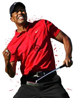 Tiger Woods Poster Wall Art Printable Digital Download Man Etsy