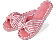 PRICES MAY VARY. 【SOFT CUTE SLIPPER】Breathable open toe design keep your feet cool and fresh in spring or summer. Available in 4 colors, Navy, gray, pink and black, perfect for women of all ages and lifestyles. The women slippers with cute bow design and good quality material, could match well with your loungewear, pajamas, robes etc. 【SOFT CUTE SLIPPER】Breathable open toe design keep your feet cool and fresh in spring or summer. Available in 4 colors, Navy, gray, pink and black, perfect for wom Bunny Slippers, Mules Sandals, Open Toe Slippers, Cute Slippers, Slide Slippers, Felted Slippers, Great Gifts For Women, Ballerina Shoes, Mule Sandals