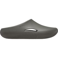 When were just lounging around there are no better comfort shoes than the Crocs Mellow Clog. Designed to help you relax and recover, the Mellow Clog is made with LiteRide foam for maximum comfort that cushions out feet a cupped footbed cradles our feet and the upper offers an effortless slip-on design that has cutouts for breathability. Comfortable Fade-resistant Slip-on Clogs, Comfortable Fade-resistant Slip-on Slides, Casual Slide Clogs With Arch Support, Grey Slippers, Casual Slip On Shoes, Comfort Shoes, Foam Cushions, Slip On Shoes, Comfortable Shoes