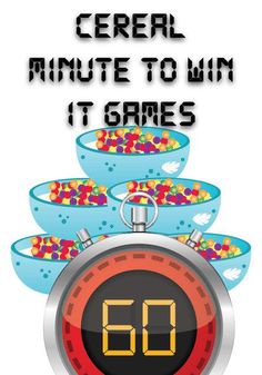 Cereal Minute to Win It Games Childrens Ministry Games, Christian Christmas Games, Field Day Games, Recreation Activities, Worship Ideas, Sunday School Games, Group Games For Kids, Theme Nights, Church Youth Group