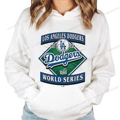 Official Dodgers 2024 World Series Sweatshirt with Classic Baseball Diamond Design