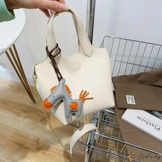 Bird in Bag - Women's bags new candy-colored pendant bucket bag fashion shoulder crossbody chain small package Trendy White Bucket Bag As Gift, Street Trends, Bird In Bag, Bag Fashion, Women's Bags, Bucket Bag, Bags Women, Bag Lady, Street Style