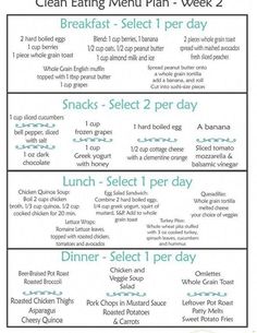 Week Cleanse Meal Plan, Vshred Meal Plan For Women, Miltary Diet, Food Recipes Vegetarian, Clean Eating Menu, Shred Workout, Clean Eating Diet Plan, Easy Diet, Clean Eating Meal Plan