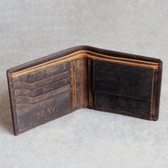 If you are looking for an absolute classic leather wallet made with great quality buffalo leather, this is the wallet for you! Our leather wallets are made using buffalo leather, which has been treated and oiled to create a beautiful, hardwearing finish. This buffalo leather wallet is designed to last and get even better with age. Inside the wallet there is a section for bank notes and room for your bank cards, loyalty cards, membership cards and more! There's also a handy poppered coin holder m Classic Trifold Wallet With Waxed Finish, Vintage Brown Bifold Wallet With Coin Pocket, Vintage Brown Bifold Wallets With Card Slots, Vintage Brown Bifold Wallet With Card Slots, Vintage Brown Bifold Wallet With Interior Card Slots, Vintage Bifold Wallet With Rfid Blocking, Classic Brown Wallets With Waxed Finish, Classic Brown Wallet With Waxed Finish, Rustic Brown Bifold Wallet