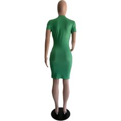 Summer Short Sleeve Bodycon T Shirt Dresses Casual Solid Color Short Sleeve Bodycon Dress, Casual Short Sleeve Solid Color Bodycon Dress, Stretch Short Sleeve Solid Color Bodycon Dress, Casual Stretch Knee-length Bodycon Dress, Fitted Mini Length T-shirt Dress For Summer, Green Casual Solid Color Bodycon Dress, Casual Green Solid Color Bodycon Dress, Bodycon Mini Dress With Short Sleeves, Green Crew Neck Dress