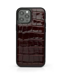 an iphone case that is made out of alligator skin