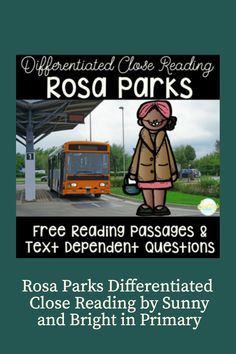 the front cover of rose park's free reading passages