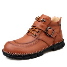 • Upper Material: Split Leather• Boot Height: Ankle• Pattern Type: Solid• Lining Material: Polyurethane• Insole Material: Rubber• Shaft Material: Split Leather• Toe Shape: Round Toe• Handmade• Width Options: D - Medium / EE - Wide• Shipping Worldwide                                    • Import Product• Item # 23869117 Outdoor Leather Moc Toe Martin Boots, Outdoor Leather Martin Boots With Moc Toe, Leather Moc Toe Martin Boots For Outdoor, Leather Martin Boots With Moc Toe For Outdoor, Casual Leather Martin Boots With Moc Toe, Casual Brown Moc Toe Martin Boots, Casual Brown Martin Boots With Moc Toe, Western Boots Winter, Winter Shoes Men