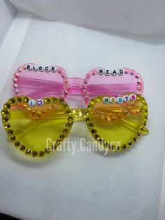 Concert Accessories, Beaded Glasses, E6000 Glue, New Kids On The Block, Kids On The Block, The Block, New Kids, Eyewear Sunglasses