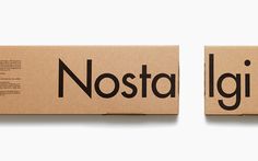 two boxes with the words nosta on them