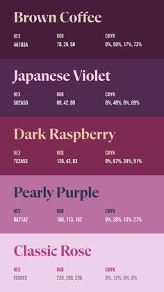 Colors:
461D3A
502A50
7E2A53
BA71A2
ECD0EC Color Schemes For Notes, Poster Pallete Color, Nonbinary Color Palette, Etsy Color Palette, Clothing Color Pallets, Color Swatches Sketchbook, Large Color Palette With Hex Codes, Purple Color Palette Aesthetic, All Colors Palette