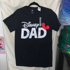 Disney Dad Shirt. Measurements Shown In Pics. Sz Small Men's Mom And Dad Disney Shirts, Disney Dad Shirts, Disney Dad Shirt, Mickey Mouse Sketch, Halloween Bride, Mickey Mouse Characters, Disney Florida, Disney Ducktales, Minnie Mouse Halloween