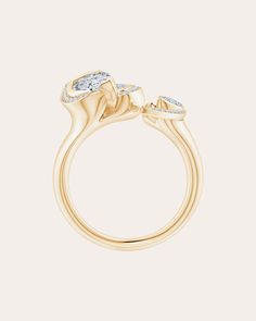 Elegant and feminine, this sculpted band is crafted from 14k yellow gold and features an array of marquise-cut diamonds and petite diamond trim. This item is final sale. 14k yellow gold and diamond Diamond: 0.53 tce Spot clean Made in Bangkok Luxury Cluster Yellow Gold Diamond Ring, 14k Gold Marquise Diamond Ring With Single Cut Diamonds, Luxury Yellow Gold Cluster Ring With Rose Cut Diamonds, 14k Gold Marquise Cut Rings With Single Cut Diamonds, Marquise Diamond White 14k Gold Diamond Ring, Marquise Diamond White 14k Gold Ring, Marquise Diamond White Diamond Ring In 14k Gold, 14k Gold Marquise Diamond White Ring, 14k Gold Marquise Diamond White Diamond Ring