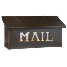 Refresh your home's exterior with the Classic Horizontal Mailbox. The simple style is timeless and understated, with the "MAIL" cut away design contrasting the distressed metal finish with the inlaid glass below. The design features a quiet close lid and is rust resistant. This Mailbox is made from solid brass by artisans in Orange County, California. This product is built to last and is protected by a lifetime warranty.  Dimensions: 8.25 inches high x 16.5 inches wide x 5.5 inches deep; Weight: 7 poundsEach piece is custom made to your order and takes 6-8 weeks to deliver. Craftsman Mailbox, Coastal Craftsman, Vintage Mailbox, Architectural Mailboxes, Cottage Lighting, Wall Mount Mailbox, Mailbox Post, Mounted Mailbox, Classic Wall