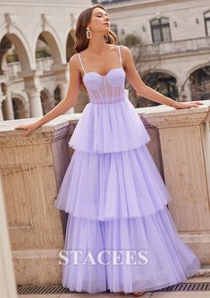 Purple Gown With Pleated Bodice, Purple Gown With Pleated Fitted Bodice, Fitted Ball Gown With Ruffles And Sweetheart Neckline, Purple Dress With Pleated Bodice And Sweetheart Neckline, Sleeveless Ruffled Ball Gown For Bridesmaids, Sleeveless Tulle Gown With Corset Back, Sleeveless Organza Gown With Corset Back, Tulle Dress With Fitted Bodice And Heart-shaped Neckline, Sleeveless Gown With Fitted Bodice And Tulle Skirt