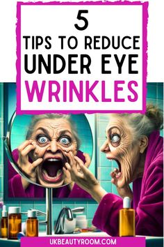 Are you looking for tips on how to get rid of under eye wrinkles? In this post I have included five proven remedies for increasing collagen production under the eyes, as well as my own daily routine to reduce eye wrinkles.  remedies, treatment, to remove, to get rid, remedies diy, botox for, exercise, filler, anti aging, and dark circles, home remedies, when smiling.